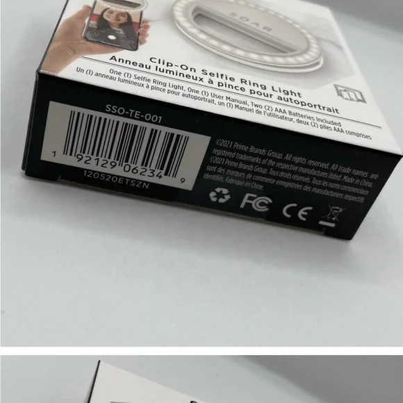 Soar LED RING LIGHT Cell Phone Clip On New In Box - Picture 7 of 7